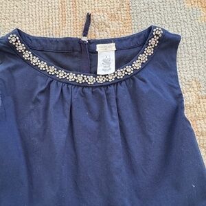 Crewcuts navy and crystal dress